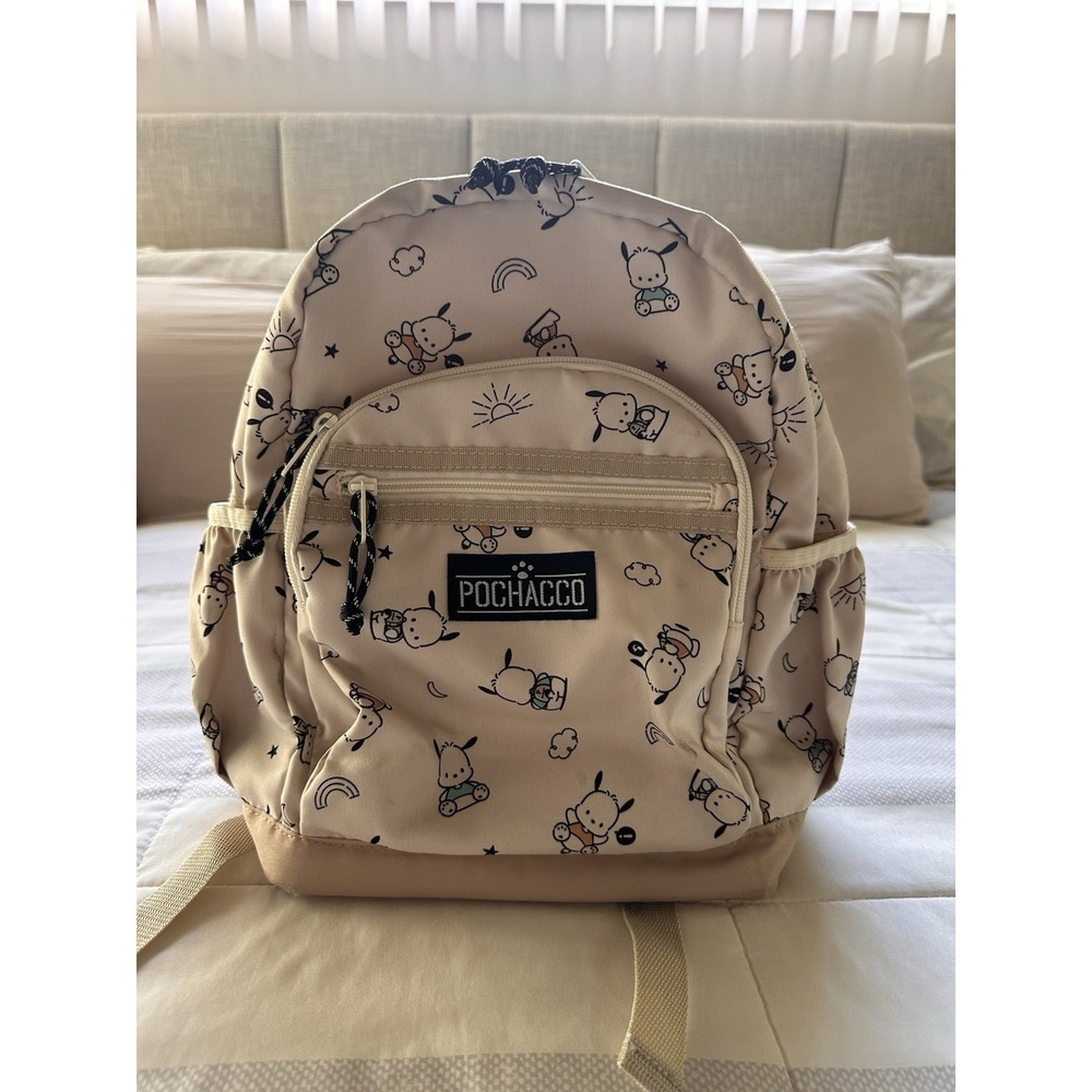 Sanrio Pochacco Small Kids Backpack - Tan/Cream (2023) Japan Rucksack